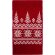Шарф Elnik, красный с молочно-белым