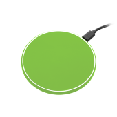 Беспроводное зарядное устройство с подсветкой 15W Auris, салатовое