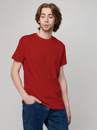 Футболка унисекс T-Bolka 160, темно-красная Футболка унисекс T-Bolka 160, темно-красная