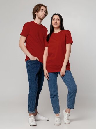 Футболка унисекс T-Bolka 160, темно-красная Футболка унисекс T-Bolka 160, темно-красная