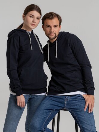 Толстовка с капюшоном Unit Kirenga, темно-синяя Толстовка с капюшоном Unit Kirenga, темно-синяя