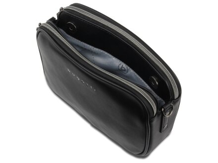 Сумка кросс-боди женская BUGATTI Almata, чёрная, полиуретан, 21,5х6х15 см Сумка кросс-боди женская BUGATTI Almata, чёрная, полиуретан, 21,5х6х15 см