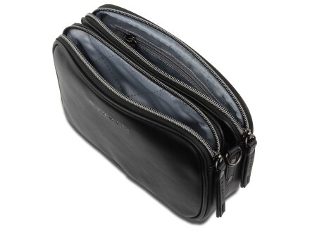 Сумка кросс-боди женская BUGATTI Almata, чёрная, полиуретан, 21,5х6х15 см Сумка кросс-боди женская BUGATTI Almata, чёрная, полиуретан, 21,5х6х15 см