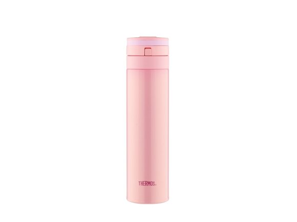 Термос со стальной колбойJNS-450-P SS Vac. Insulated Flask,450ml, розовый с нанесением логотипа