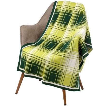 Плед Duotone, зеленый с белым Плед Duotone, зеленый с белым