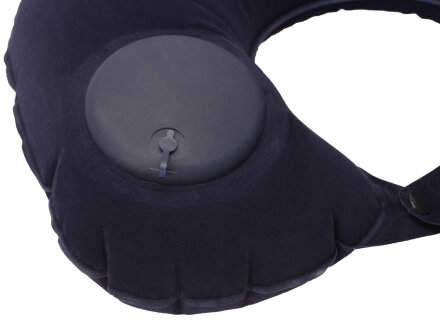 Подушка под шею с помпой Push, синий Подушка под шею с помпой Push, синий