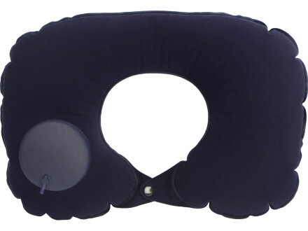 Подушка под шею с помпой Push, синий Подушка под шею с помпой Push, синий