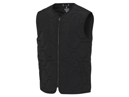 Quartz утепленный жилет унисекс из переработанного материала GRS - сплошной черный