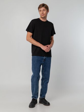 Футболка унисекс T-bolka 140, черная Футболка унисекс T-bolka 140, черная