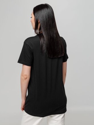 Футболка унисекс T-bolka 140, черная Футболка унисекс T-bolka 140, черная