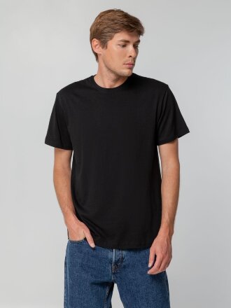 Футболка унисекс T-bolka 140, черная Футболка унисекс T-bolka 140, черная