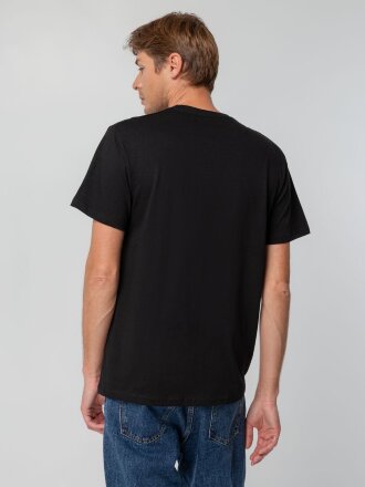 Футболка унисекс T-bolka 140, черная Футболка унисекс T-bolka 140, черная