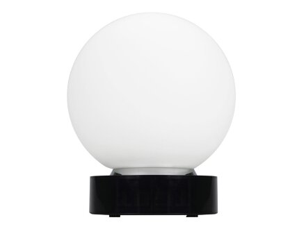 Лампа настольная с часами, датой и термометром. При включении на поверхности лампы появляется стилизованное изображение земного шара Лампа настольная с часами, датой и термометром. При включении на поверхности лампы появляется стилизованное изображение земного шара