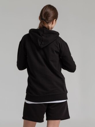 Толстовка с капюшоном Unit Kirenga, черная Толстовка с капюшоном Unit Kirenga, черная