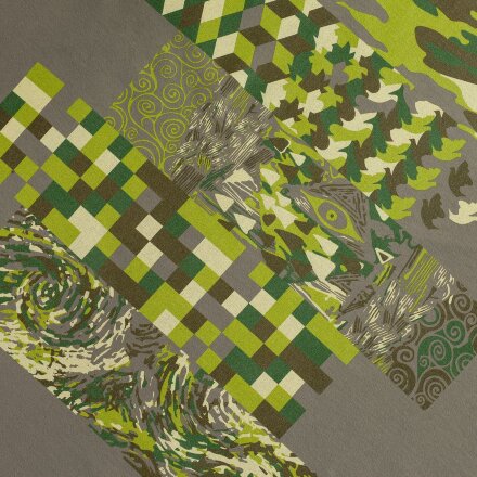 Футболка «Искусство камуфляжа», серая (стальная) Футболка «Искусство камуфляжа», серая (стальная)