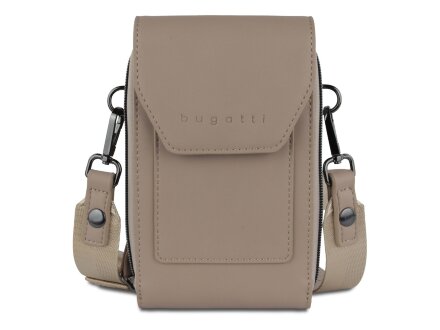 Сумка наплечная BUGATTI Almata, песочная, полиуретан, 11х4х19 см Сумка наплечная BUGATTI Almata, песочная, полиуретан, 11х4х19 см