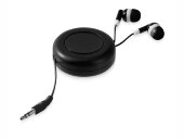 Наушники Reely с выдвижным проводом, черный Наушники Reely с выдвижным проводом, черный