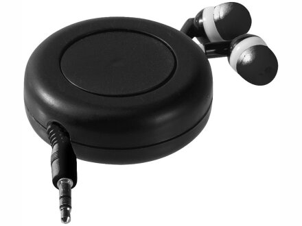 Наушники Reely с выдвижным проводом, черный Наушники Reely с выдвижным проводом, черный