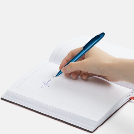 Ручка шариковая Moor Silver, синий металлик Ручка шариковая Moor Silver, синий металлик