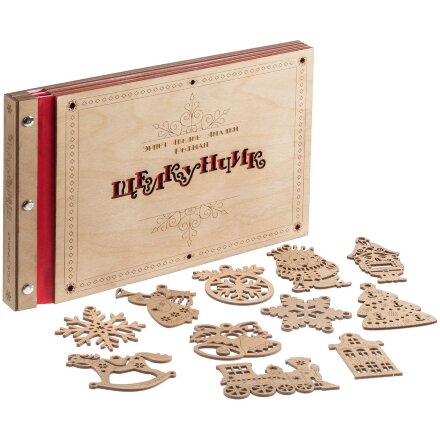 Новогодняя книга «Щелкунчик» с подвесками Новогодняя книга «Щелкунчик» с подвесками