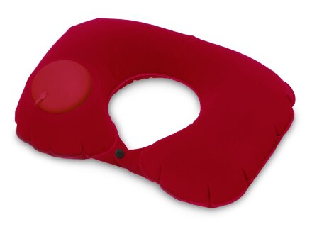 Подушка под шею с помпой Push, красный Подушка под шею с помпой Push, красный