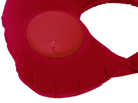 Подушка под шею с помпой Push, красный Подушка под шею с помпой Push, красный