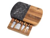 Набор для сыра в подарочной коробке из акации и мрамора Date Набор для сыра в подарочной коробке из акации и мрамора Date