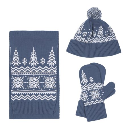 Шарф Elnik, серый с молочно-белым Шарф Elnik, серый с молочно-белым