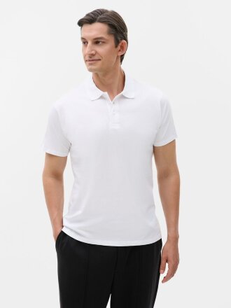 Рубашка поло мужская Prescott Men 170, белая Рубашка поло мужская Prescott Men 170, белая