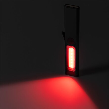 Фонарик-факел аккумуляторный Wallis с магнитом, черный Фонарик-факел аккумуляторный Wallis с магнитом, черный