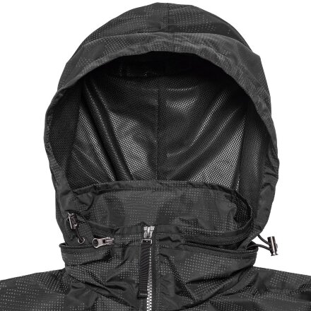 Ветровка светоотражающая Lattvind, черная Ветровка светоотражающая Lattvind, черная