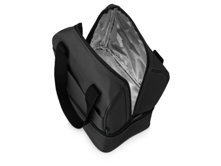 Сумка-холодильник Cool с 2-мя изолированными отделениями, темно-серый Сумка-холодильник Cool с 2-мя изолированными отделениями, темно-серый