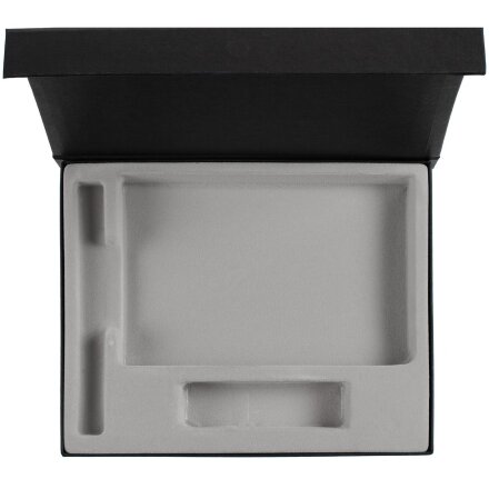 Коробка Doc под блокнот, аккумулятор и ручку, черная Коробка Doc под блокнот, аккумулятор и ручку, черная