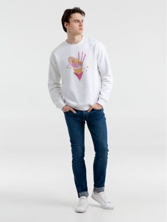 Толстовка «Осака. Каммихин», белая Толстовка «Осака. Каммихин», белая