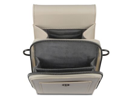 Сумка наплечная BUGATTI Almata, бежевая, полиуретан, 11х4х19 см Сумка наплечная BUGATTI Almata, бежевая, полиуретан, 11х4х19 см