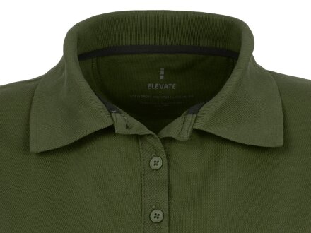 Calgary женская футболка-поло с коротким рукавом, армейский зеленый Calgary женская футболка-поло с коротким рукавом, армейский зеленый