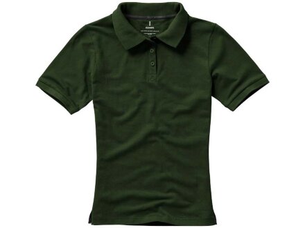 Calgary женская футболка-поло с коротким рукавом, армейский зеленый Calgary женская футболка-поло с коротким рукавом, армейский зеленый