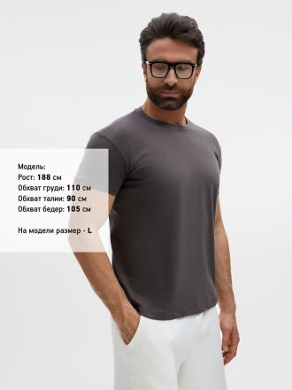 Футболка унисекс Regent 150, темно-серая Футболка унисекс Regent 150, темно-серая