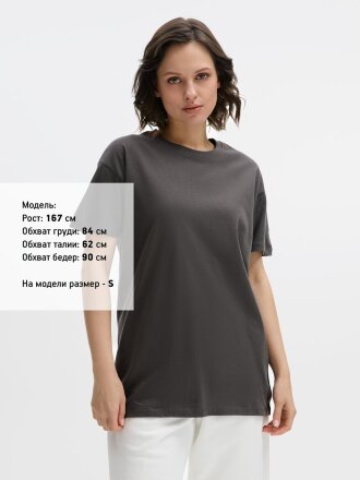 Футболка унисекс Regent 150, темно-серая Футболка унисекс Regent 150, темно-серая