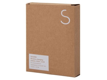 Беспроводное зарядное устройство Gex, 15 Вт, бамбук