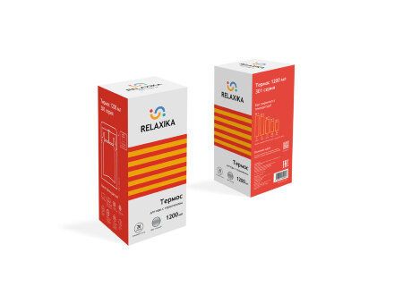 Термос для еды Relaxika 301 в чехле, 1200 мл, стальной Термос для еды Relaxika 301 в чехле, 1200 мл, стальной