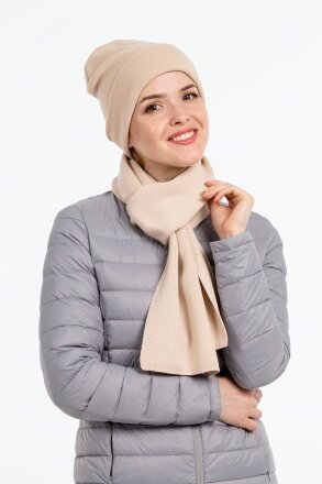 Шарф Real Talk, бежевый Шарф Real Talk, бежевый