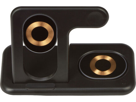 Беспроводная зарядная станция 3-в-1 MajestIQ, 15 Вт Беспроводная зарядная станция 3-в-1 MajestIQ, 15 Вт