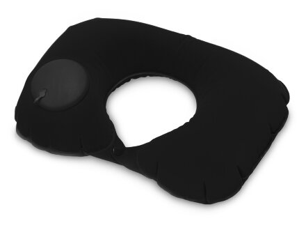 Подушка под шею с помпой Push, черный Подушка под шею с помпой Push, черный