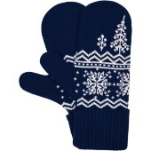 Варежки Elnik, синие с молочно-белым Варежки Elnik, синие с молочно-белым