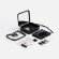Набор для ухода за гаджетами с беспроводной зарядкой Rules, черный Набор для ухода за гаджетами с беспроводной зарядкой Rules, черный