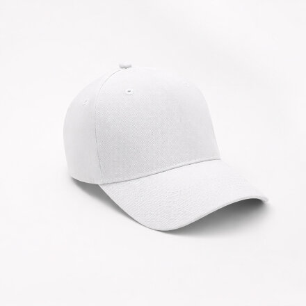 Бейсболка Фит (Fit), 5 клиньев, белый