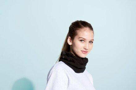 Шапка-шарф с утяжкой Blizzard, темно-синяя Шапка-шарф с утяжкой Blizzard, темно-синяя