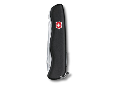 Нож перочинный VICTORINOX Picknicker, 111 мм, 11 функций, с фиксатором лезвия, чёрный Нож перочинный VICTORINOX Picknicker, 111 мм, 11 функций, с фиксатором лезвия, чёрный