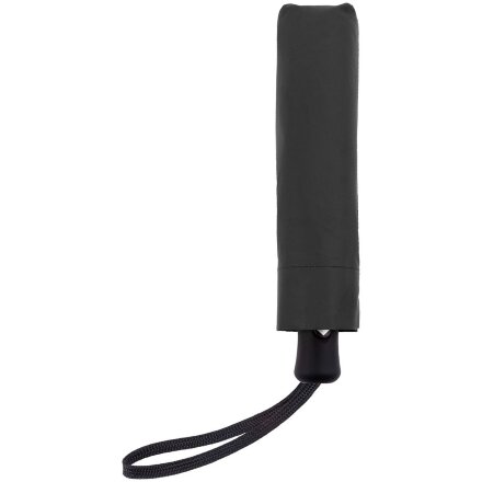 Зонт складной Manifest Color со светоотражающим куполом, черный Зонт складной Manifest Color со светоотражающим куполом, черный